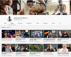 He posts a variety of content on his channels such as modelling pictures and fitness videos